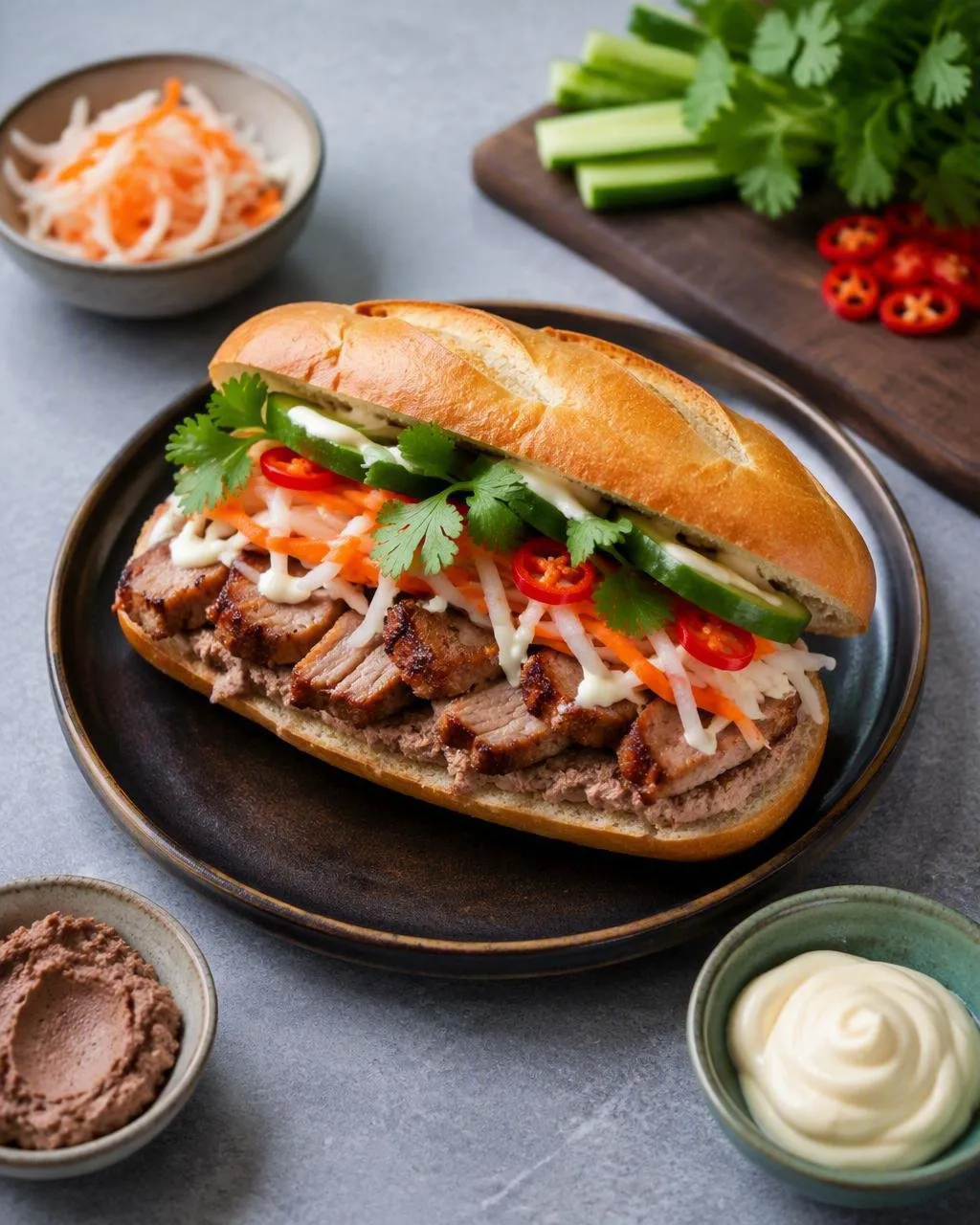 Banh mi med fläskkarré