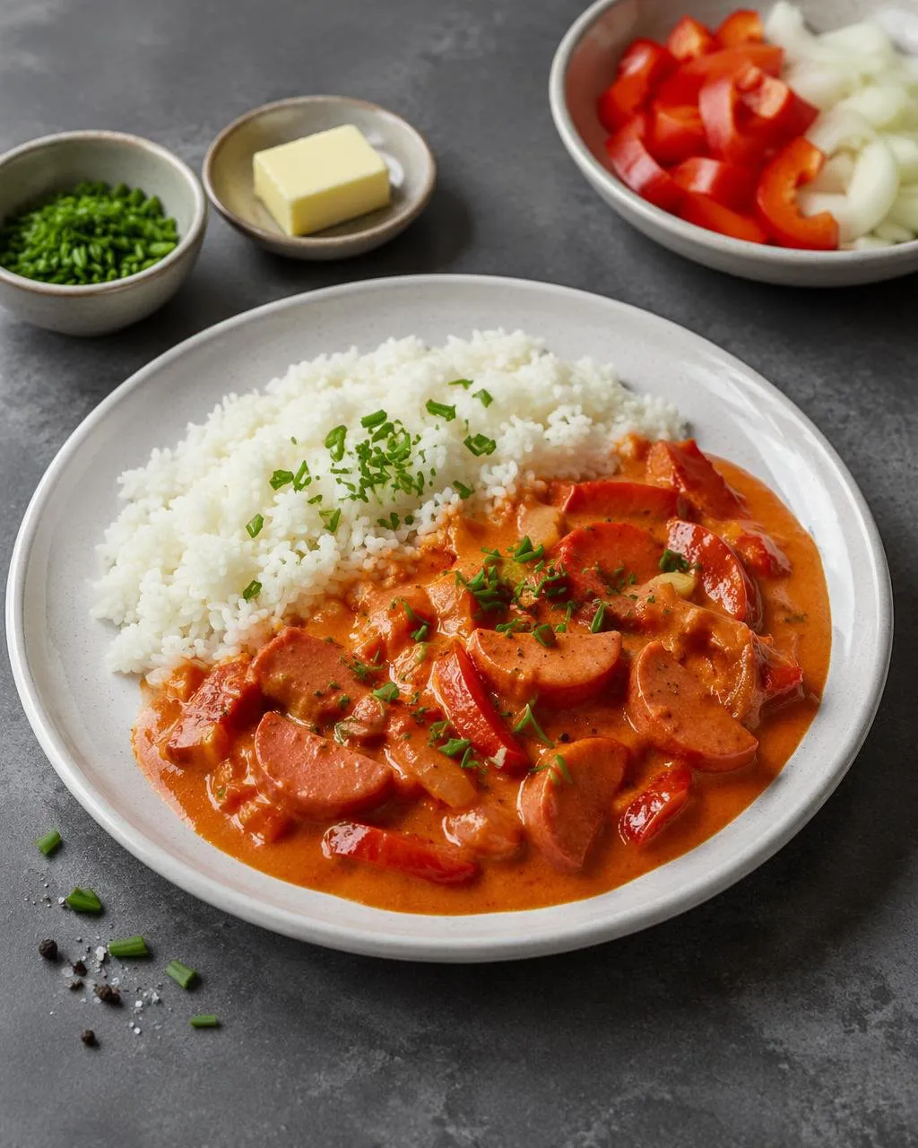 Korvstroganoff med ris