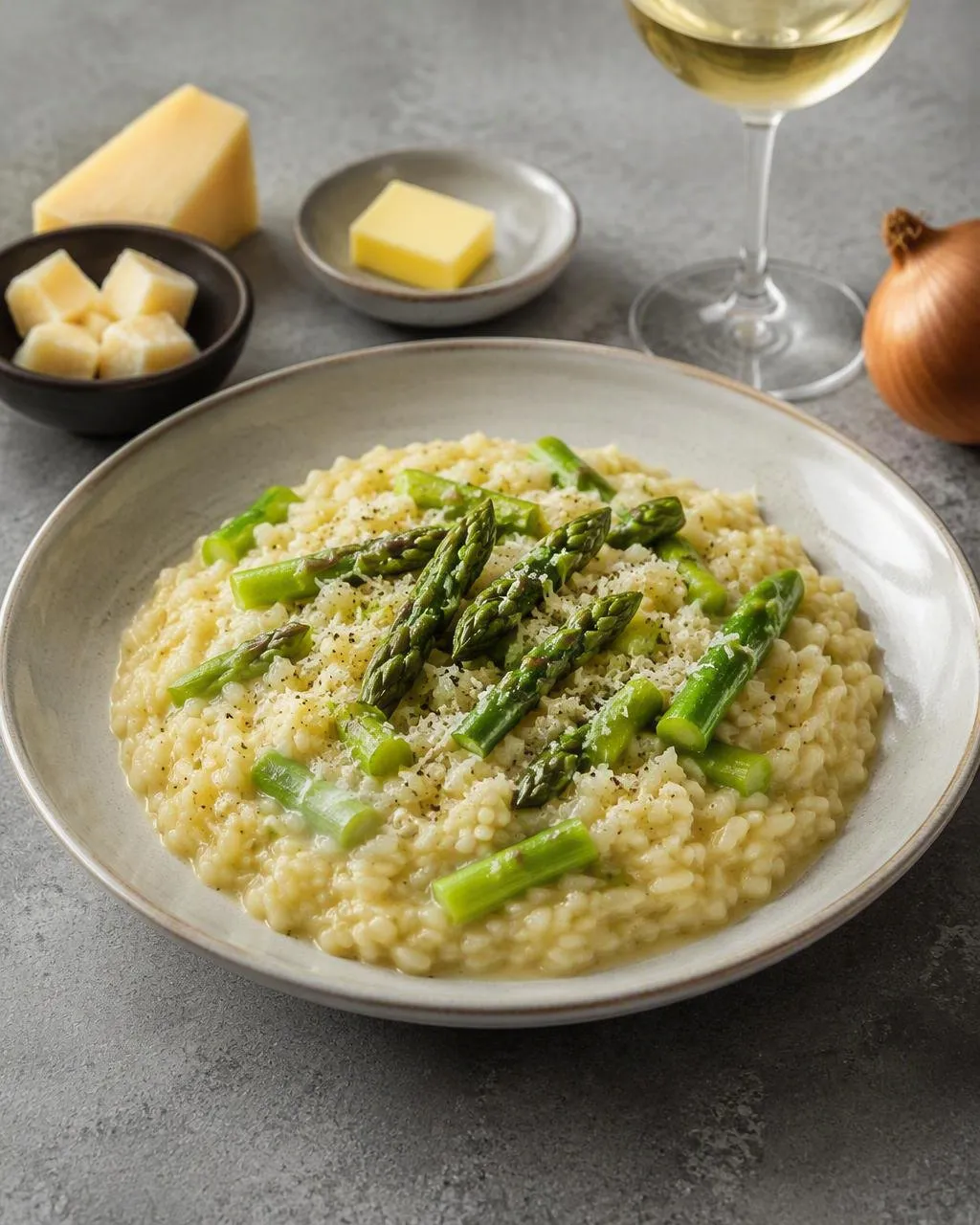 Risotto med grön sparris