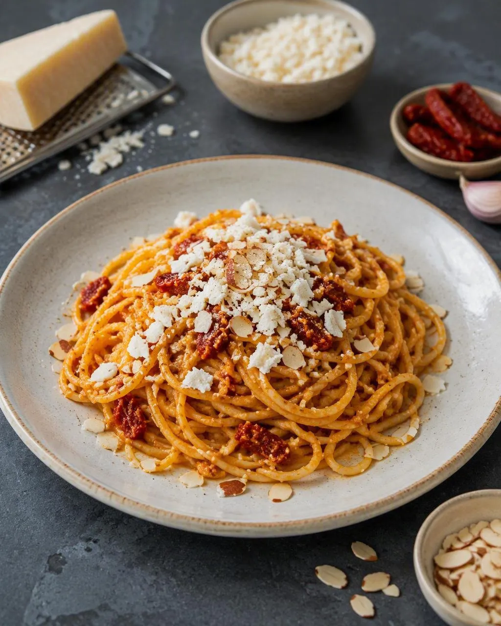 Pasta al pesto rosso