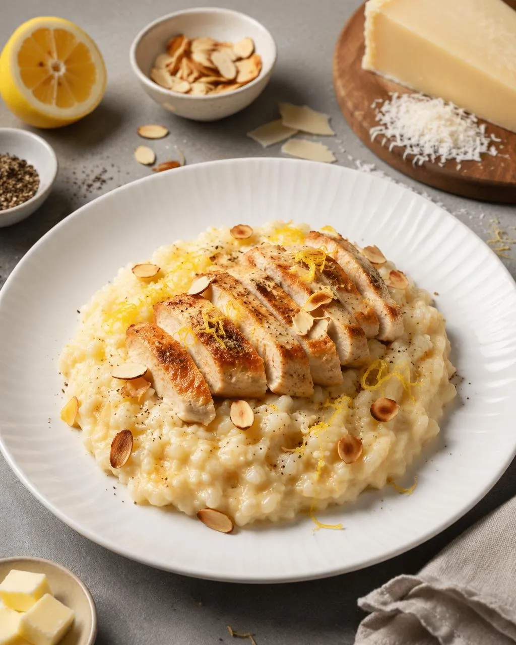 Kyckling med parmesanrisotto