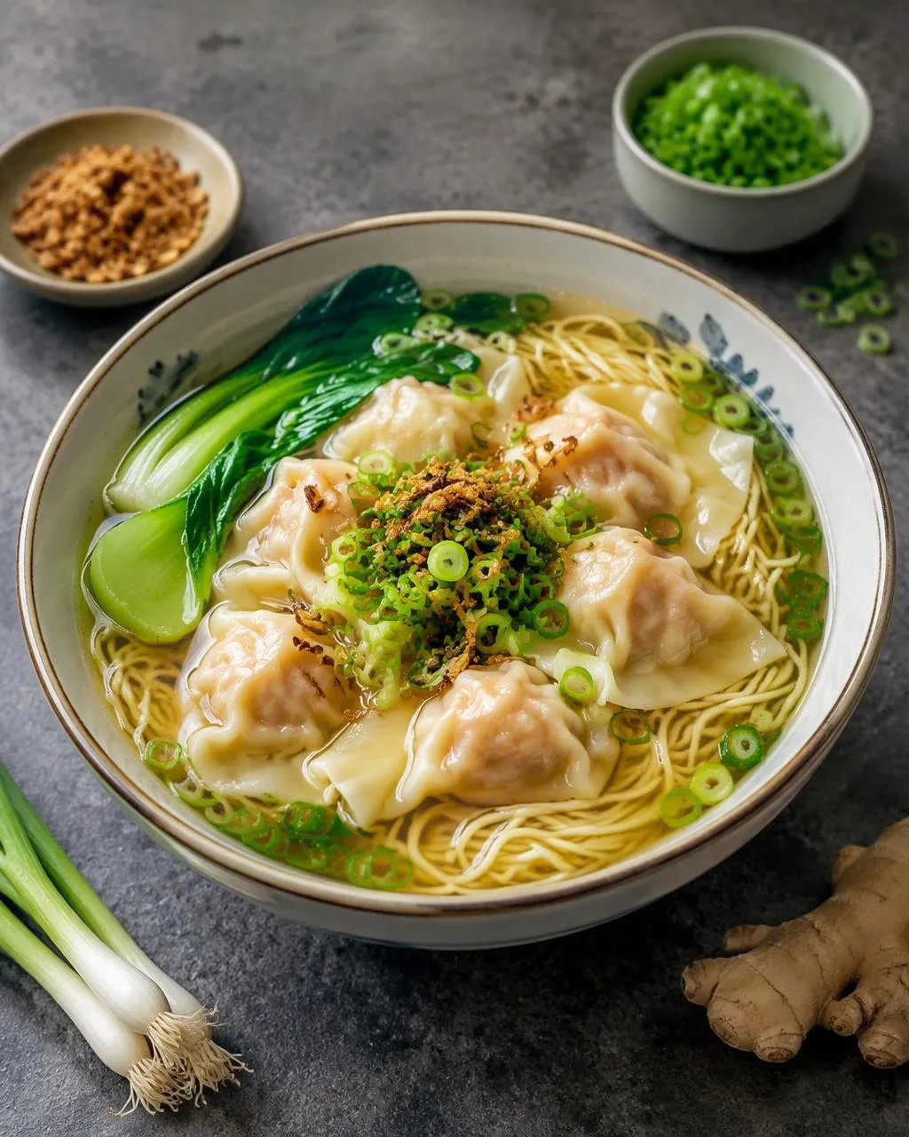Wonton-nudelsoppa