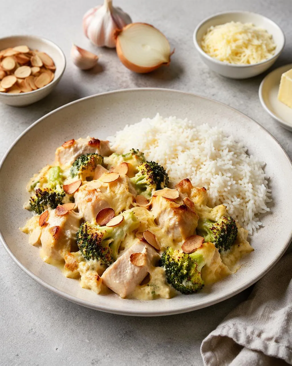 Kycklinggratäng med broccoli och ost