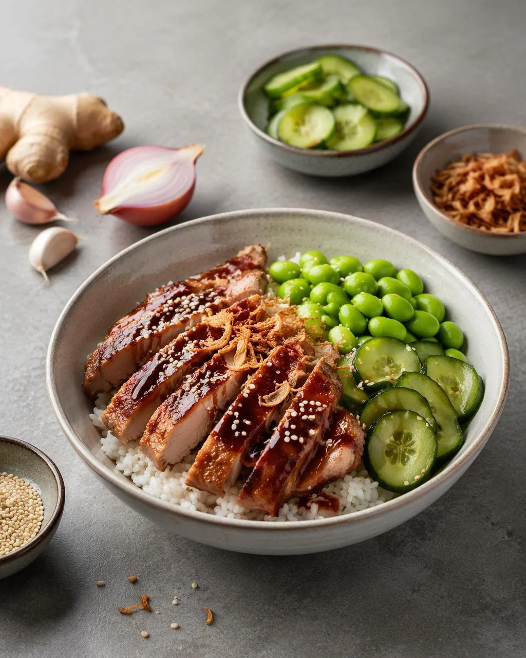 Donburibowl med teriyakikyckling