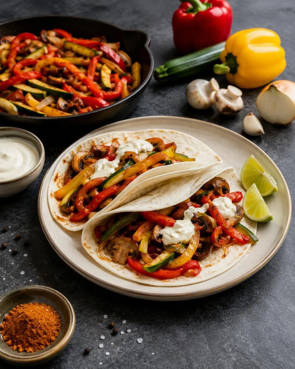 Grönsaksfajitas