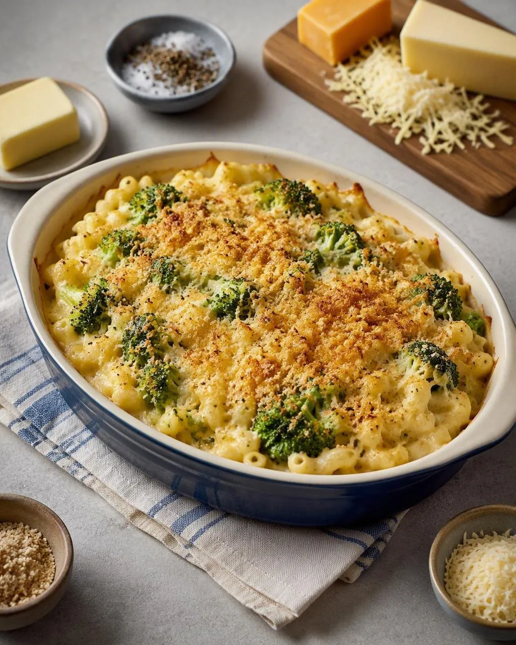 Mac and cheese med broccoli