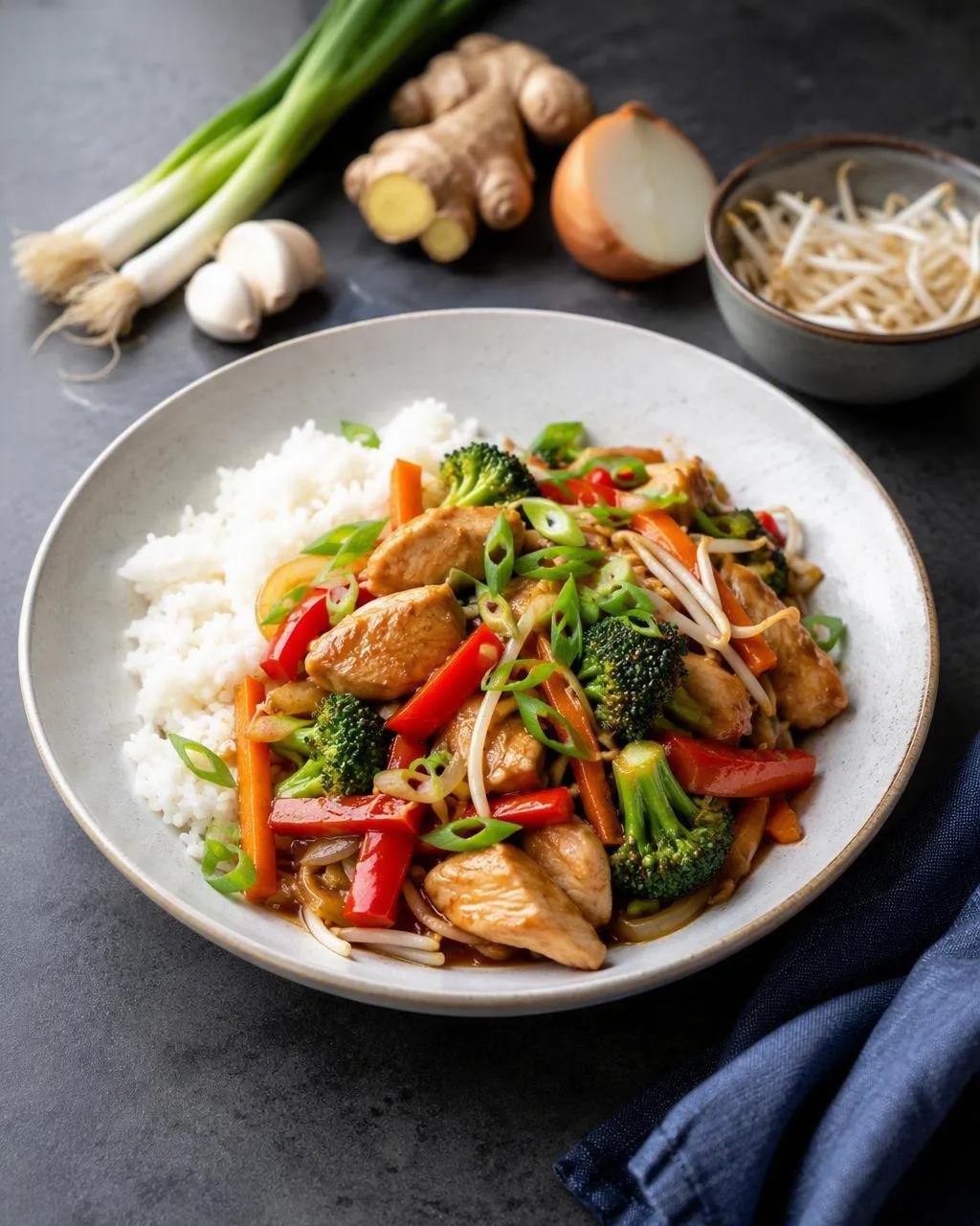 Chop suey med kyckling