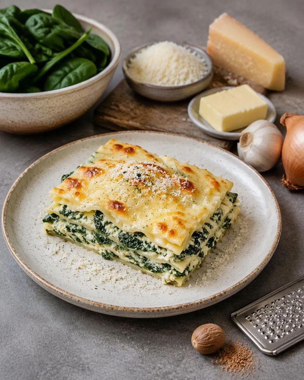 Spenat- och ricottalasagne