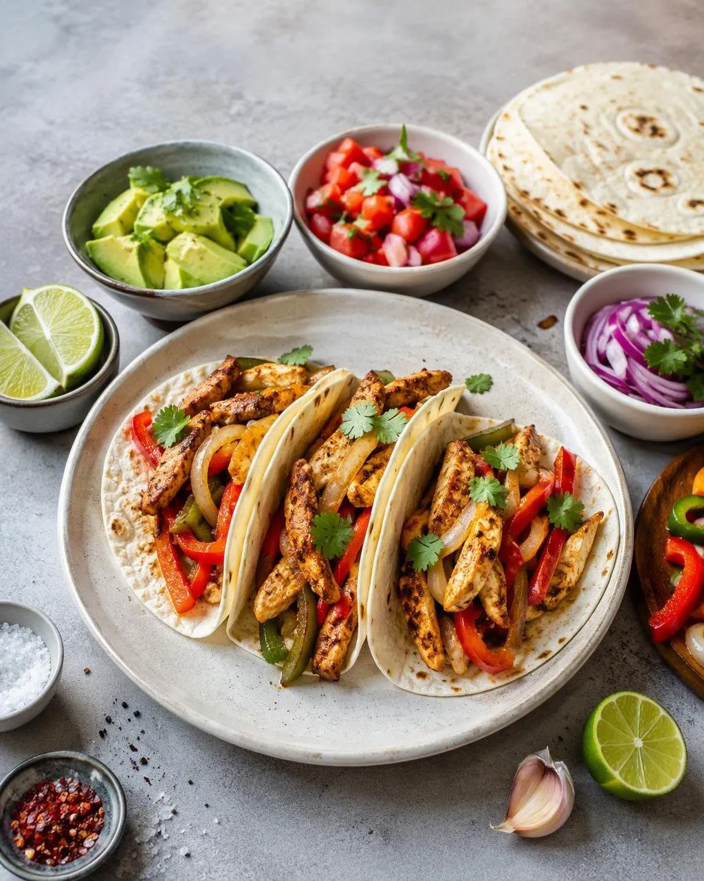 Chicken fajitas