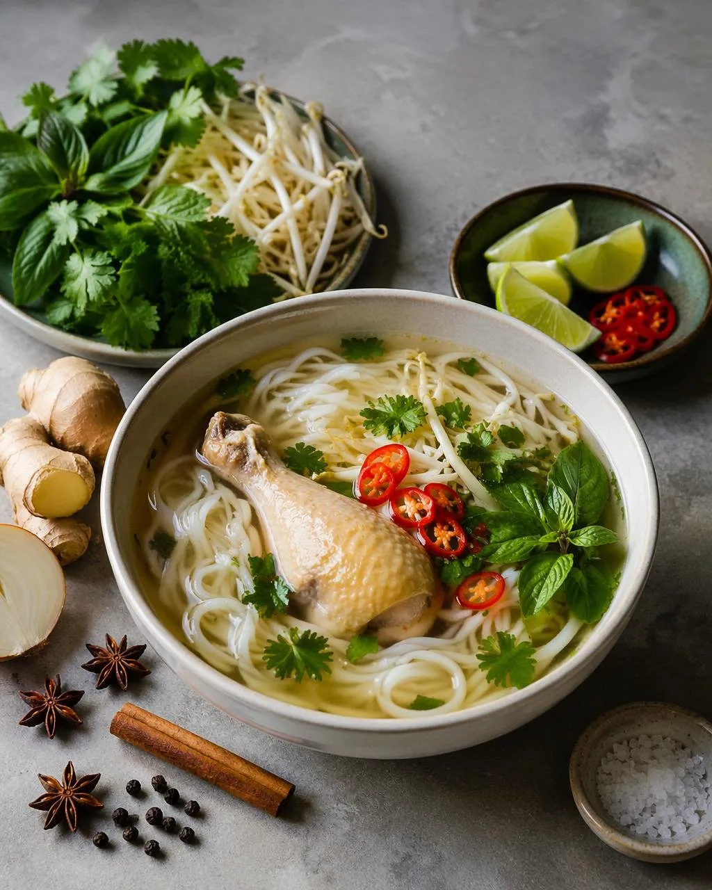 Pho med kyckling