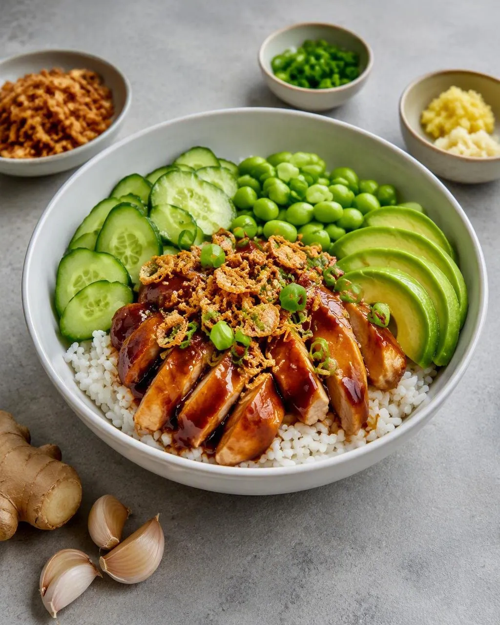 Poke bowl med kyckling