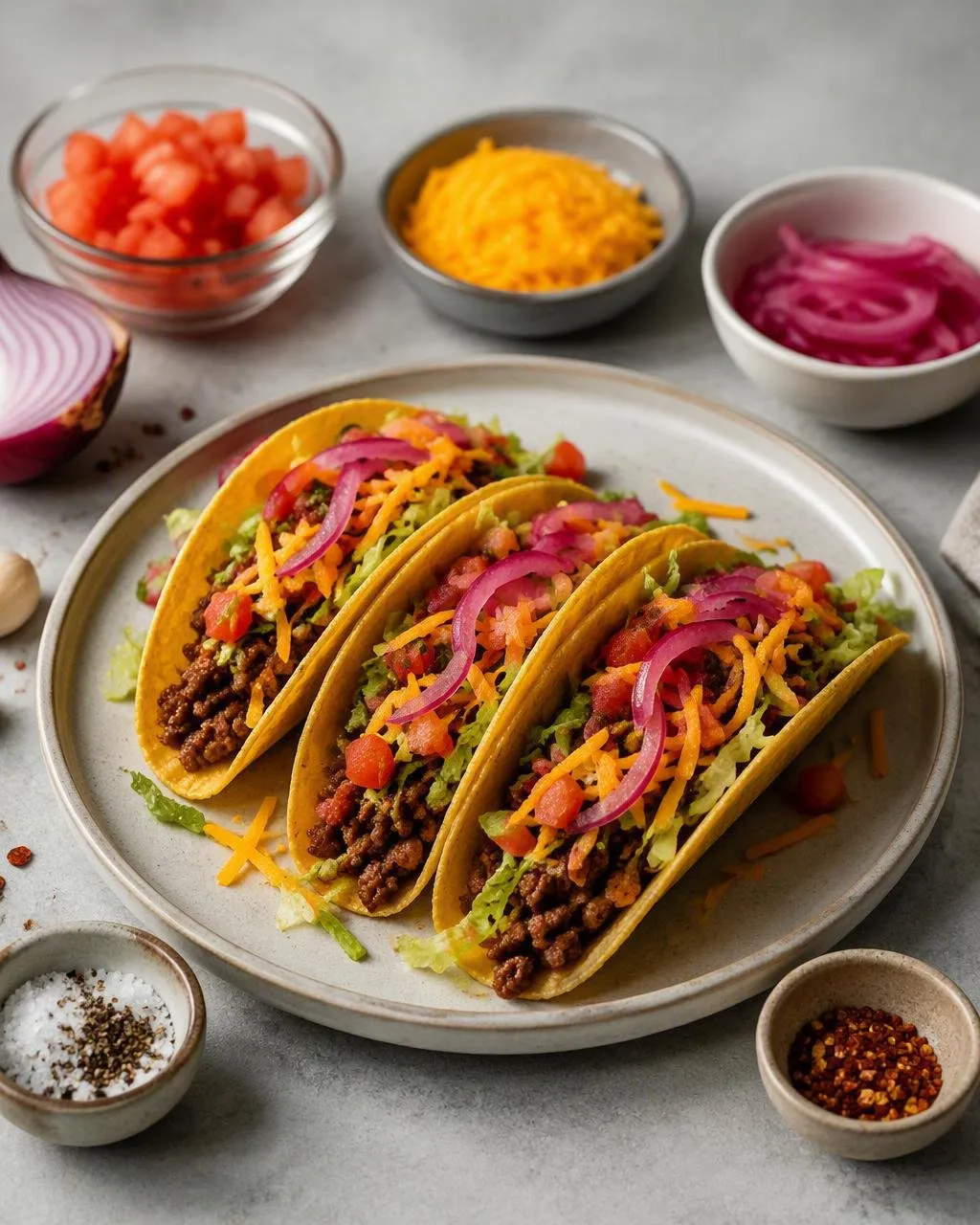 Crispy tacos med nötfärs