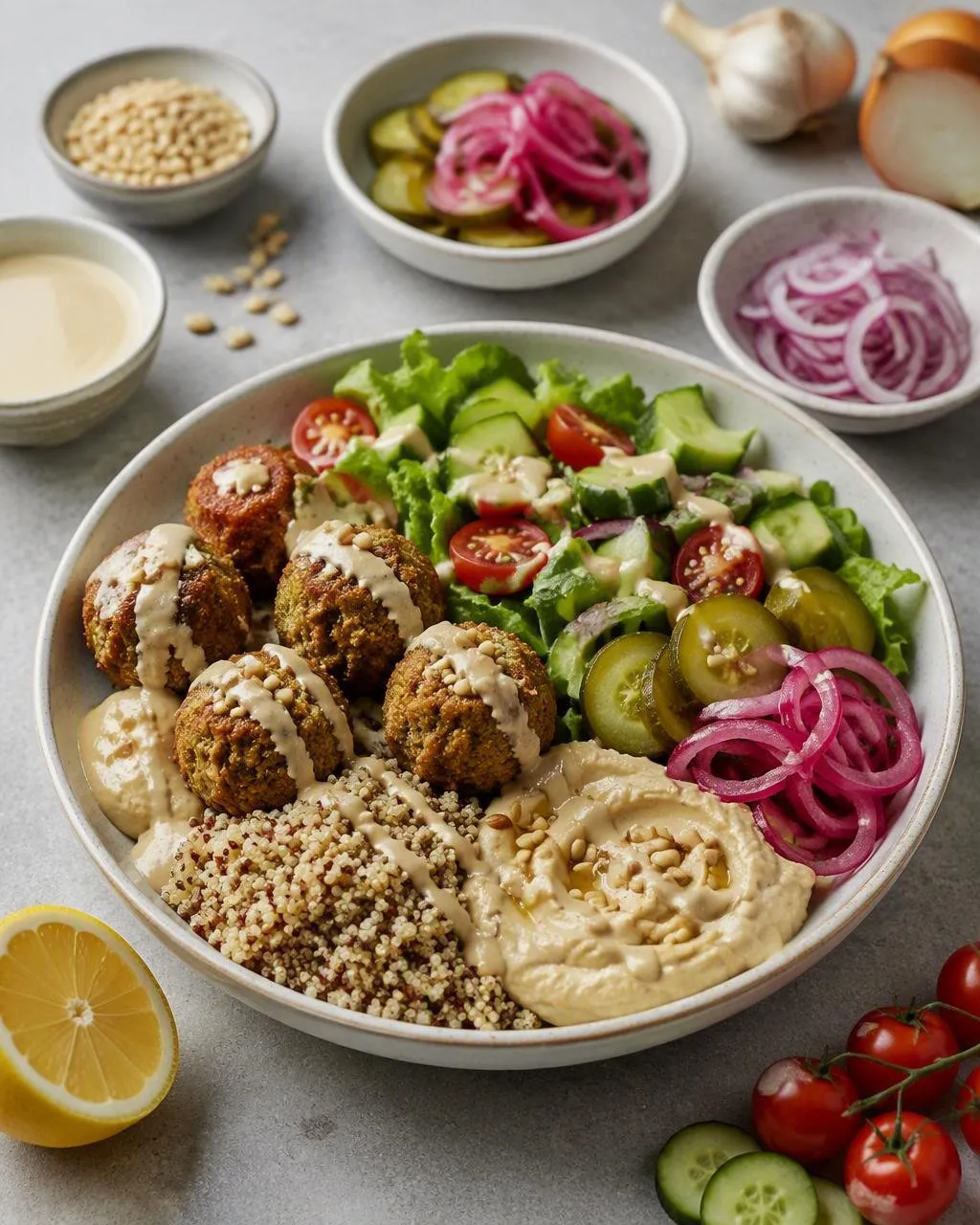 Falafelbowl med tahini