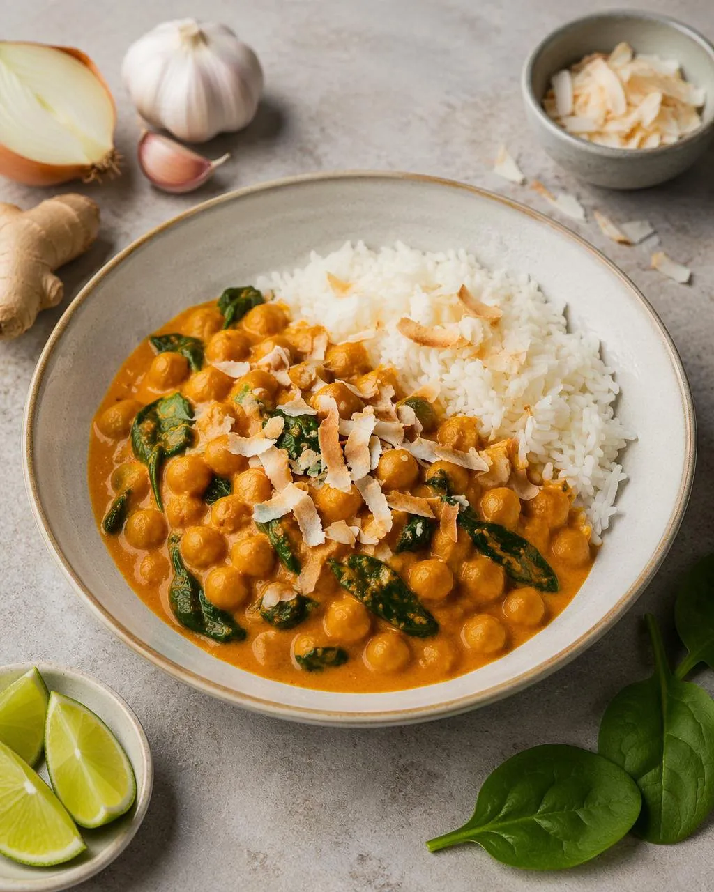 Kikärtsgryta med röd curry