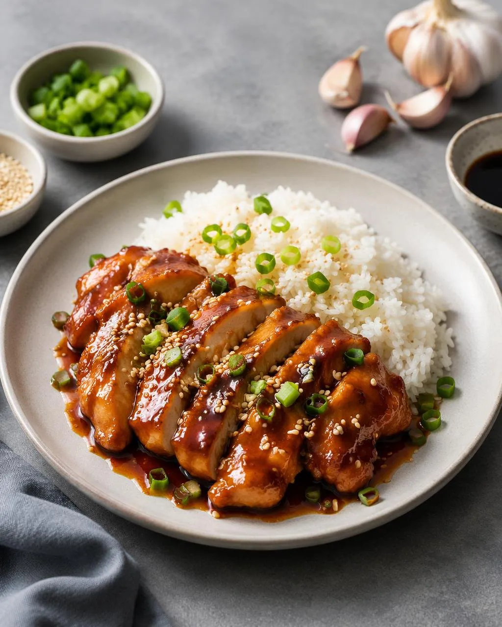 Honey garlic chicken