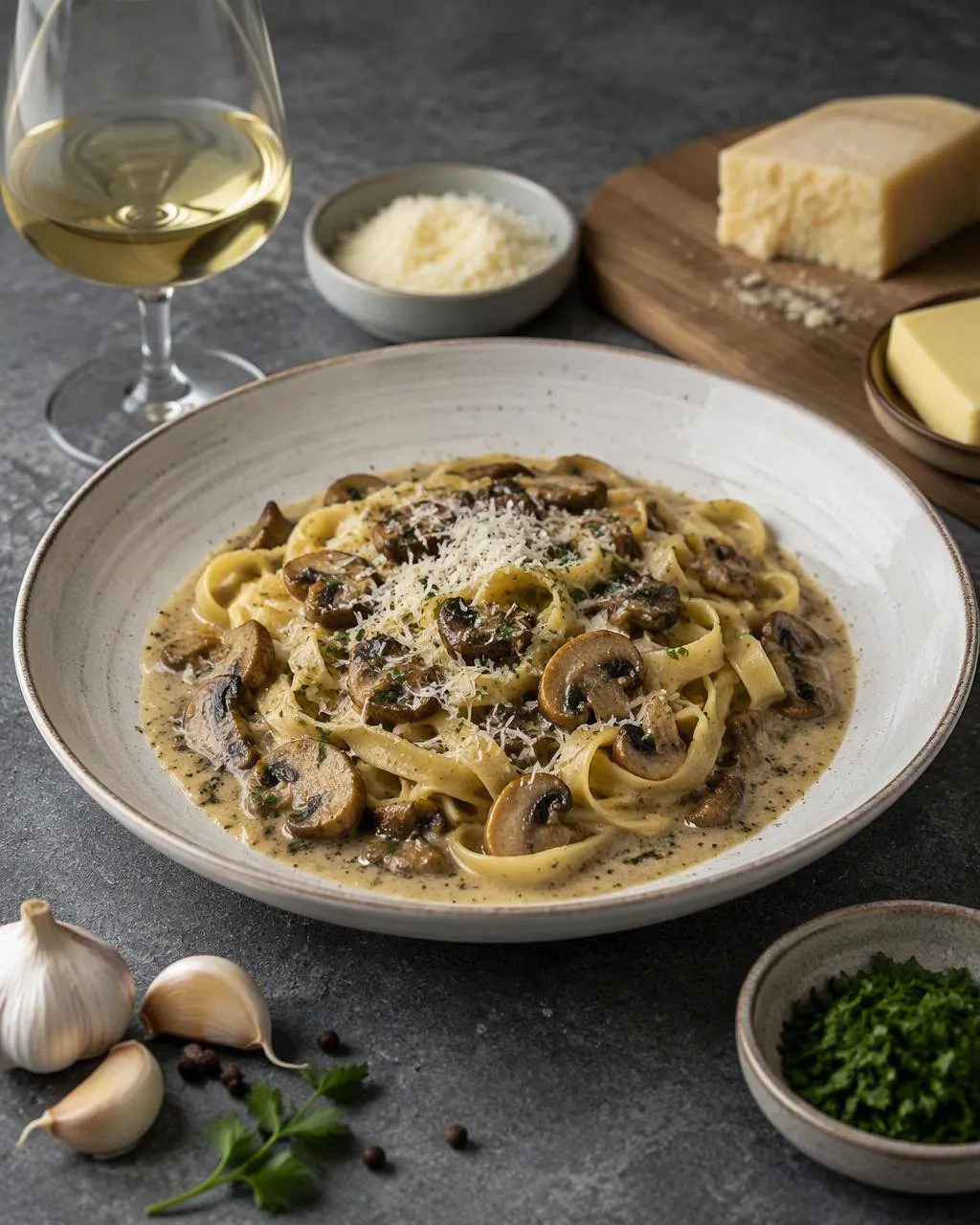 Tagliatelle med karljohanssvamp