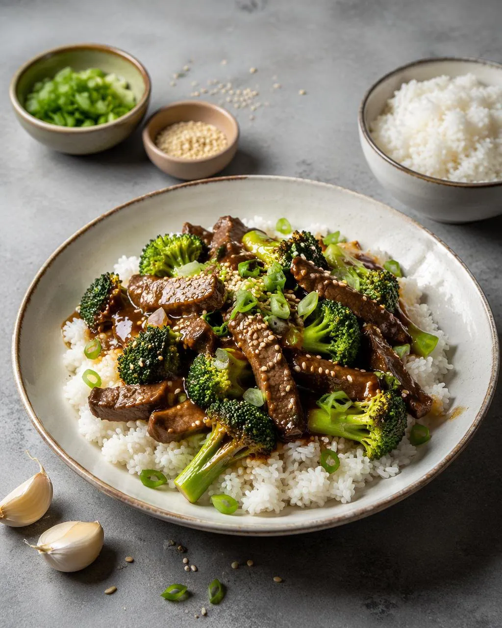 Wokad biff med broccoli och ostronsås
