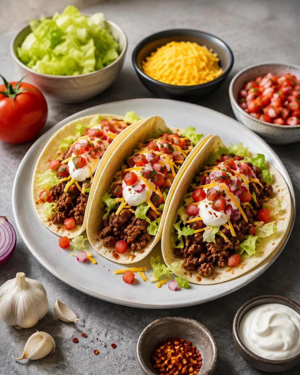 Mjuka nötfärstacos