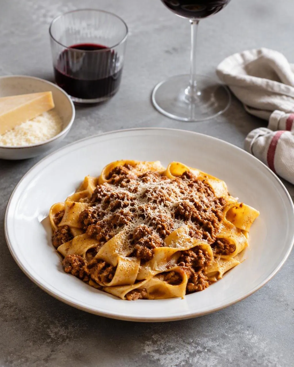 Pappardelle al ragù bolognese