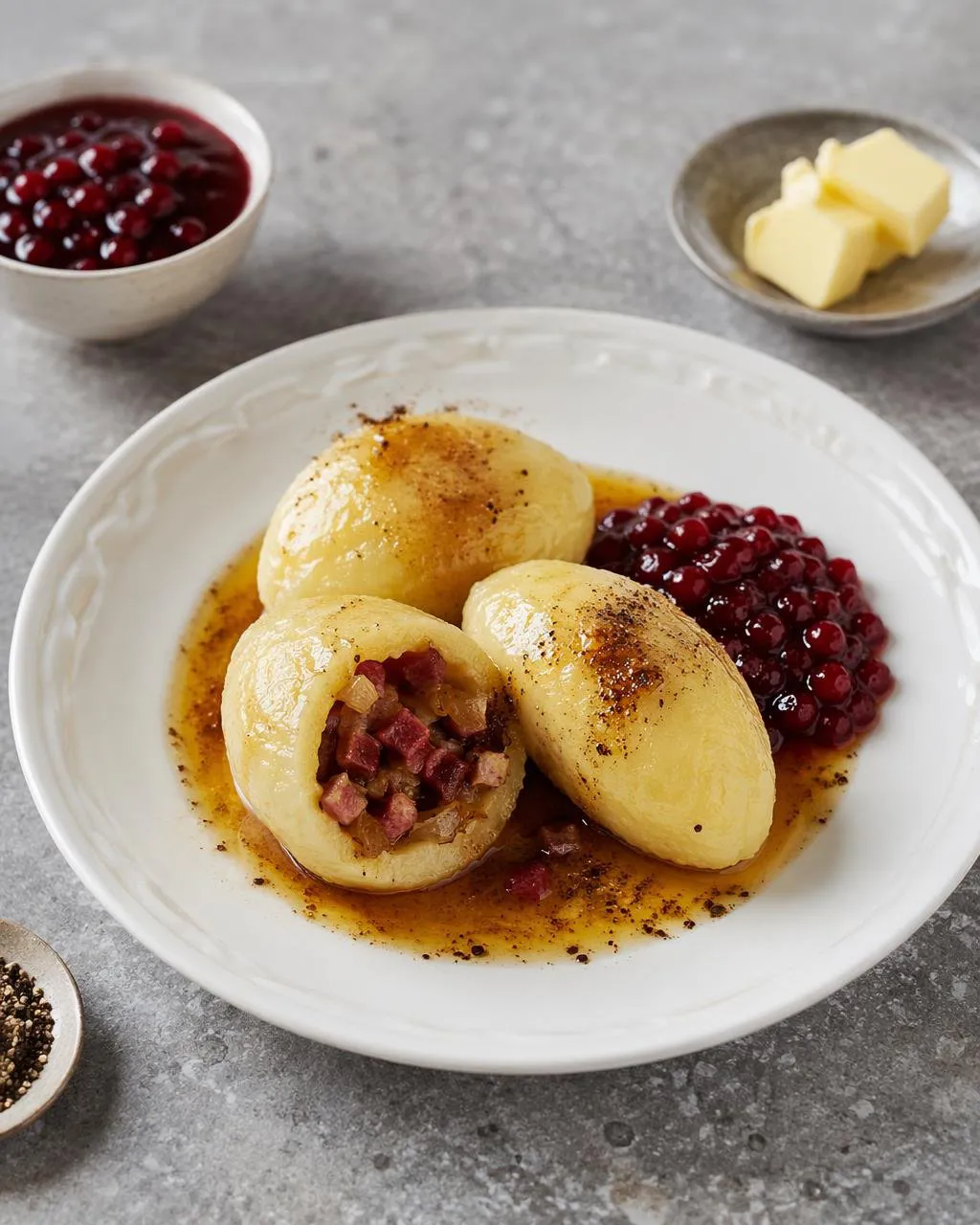 Kroppkakor med fläsk och lingon