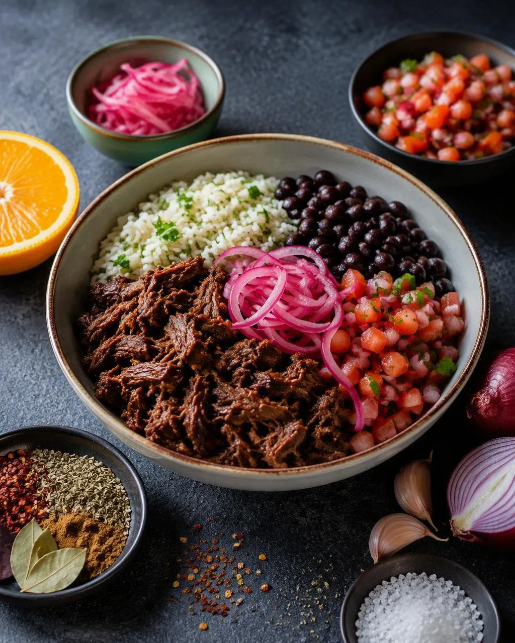 Burrito bowl med barbacoa