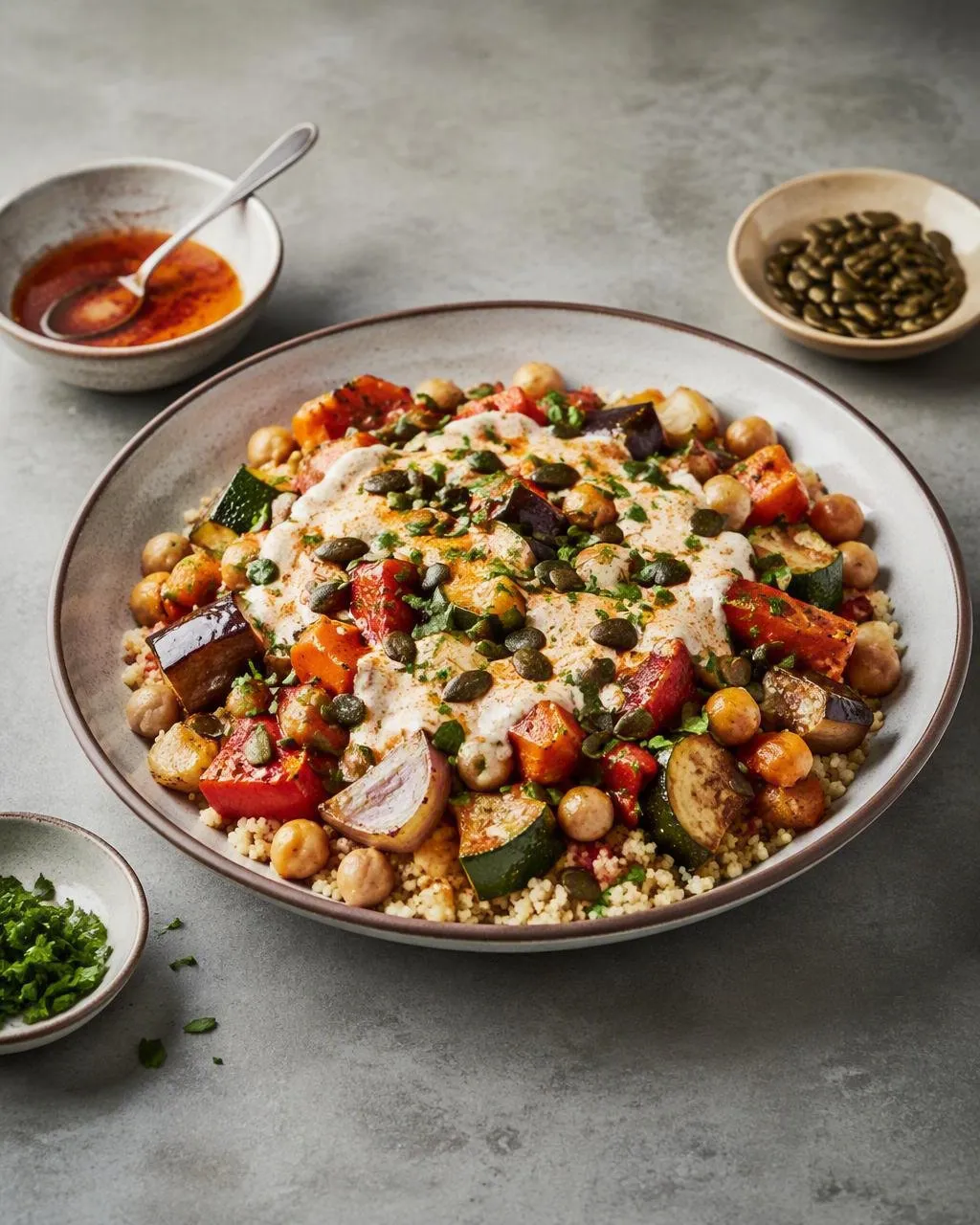 Couscous med rostade grönsaker
