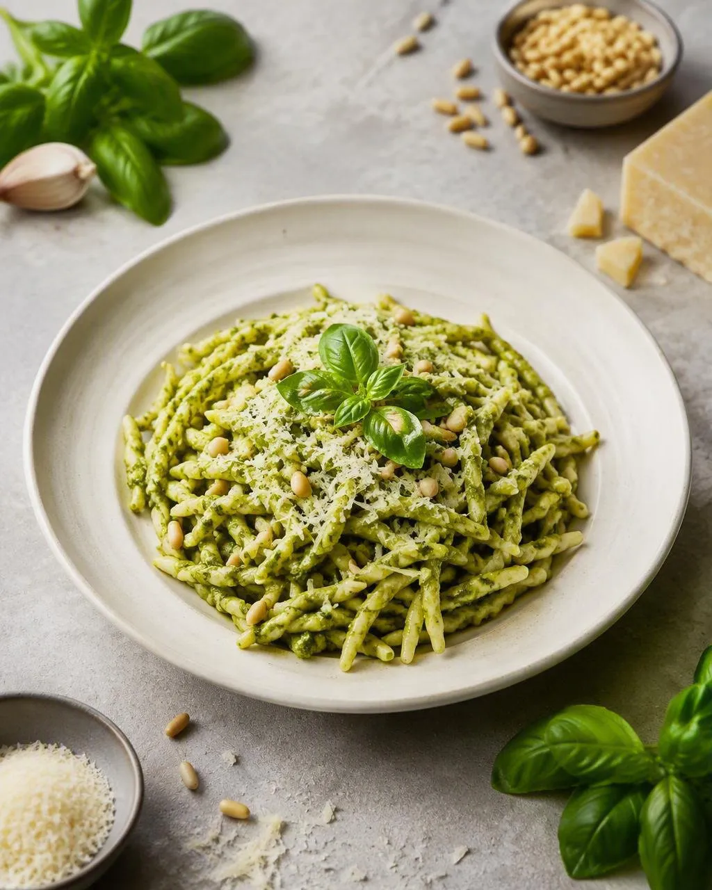 Pasta al pesto genovese