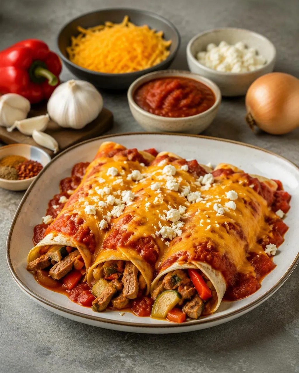 Enchiladas med fläskfilé