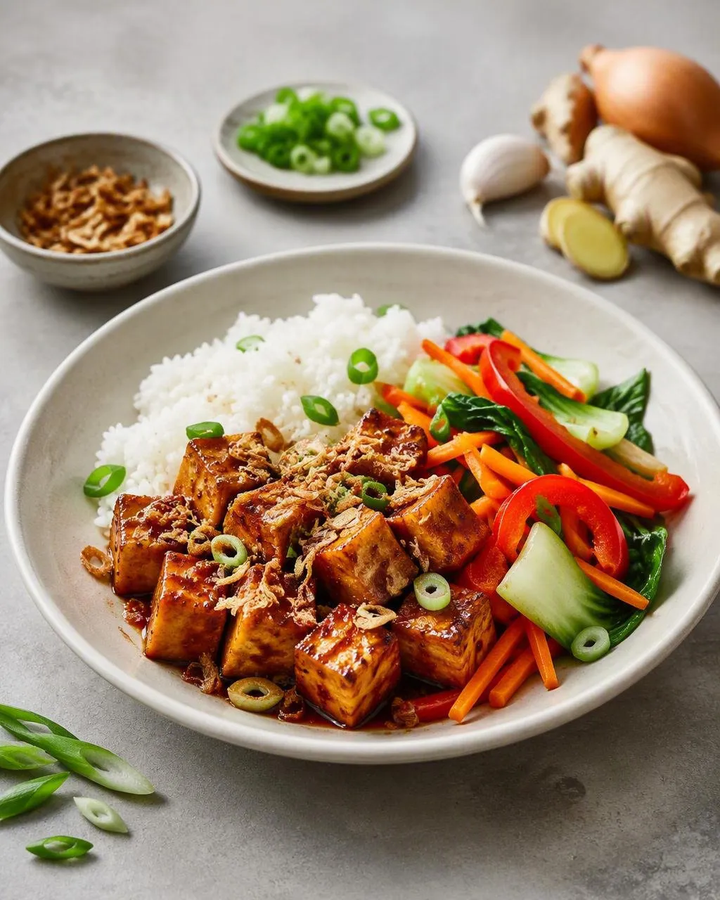 Krispig tofu i sweet chili