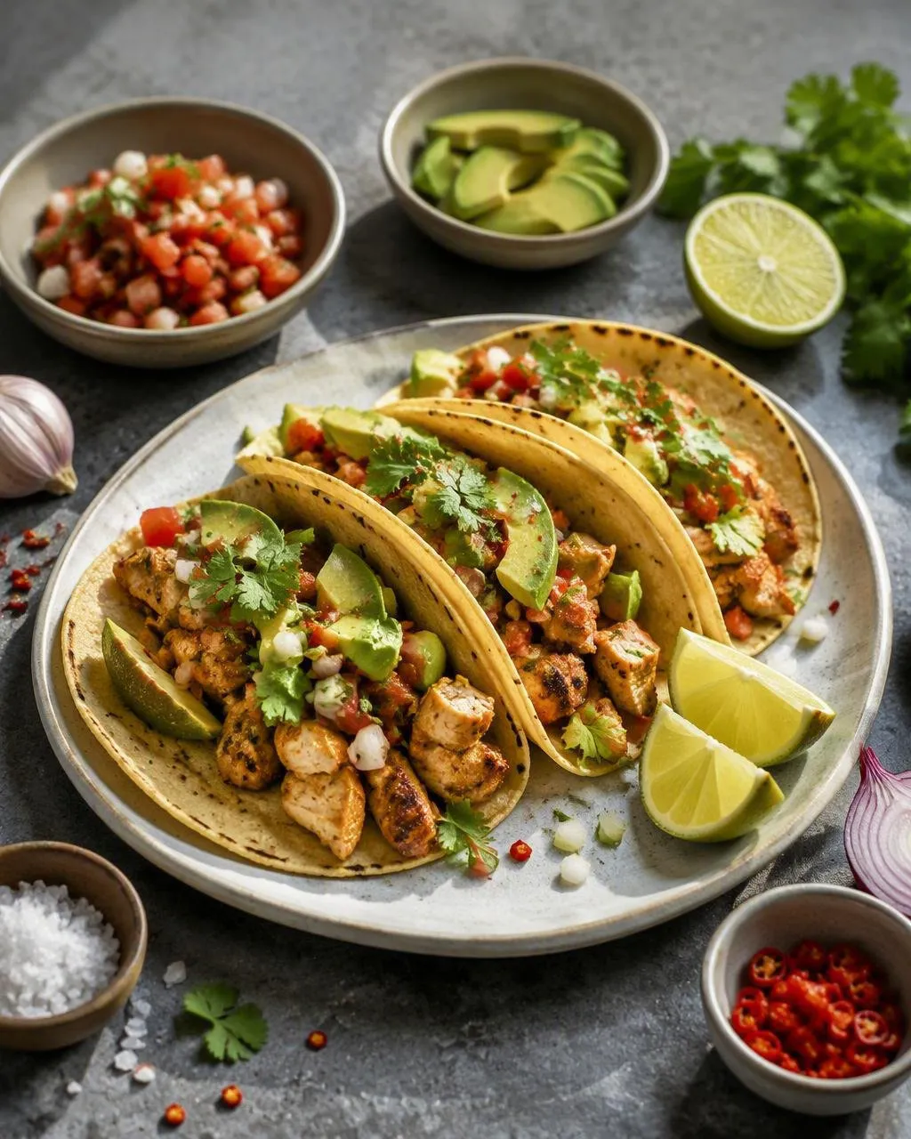 Kycklingtacos med lime