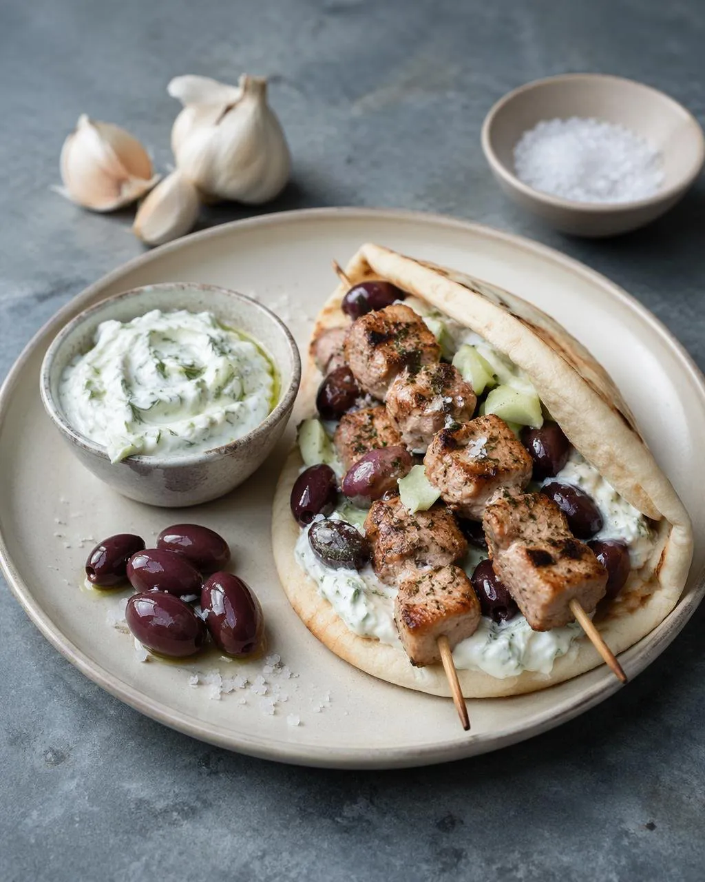 Souvlaki med fläskkött