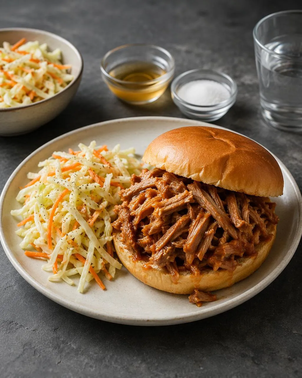 Pulled pork i Carolina-stil