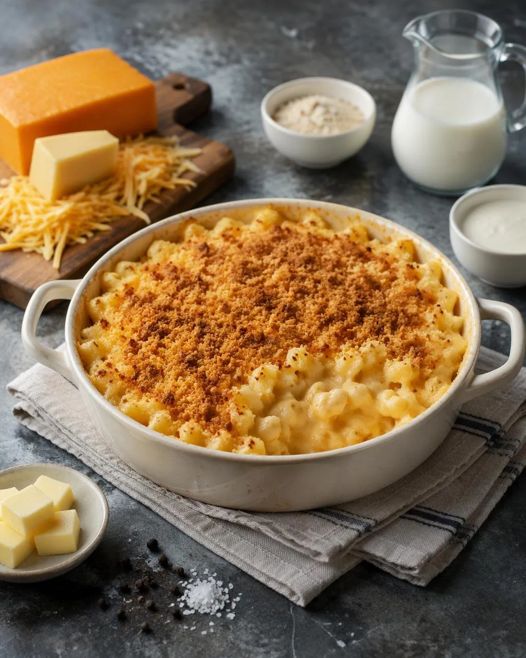 Mac & cheese med rökt cheddar