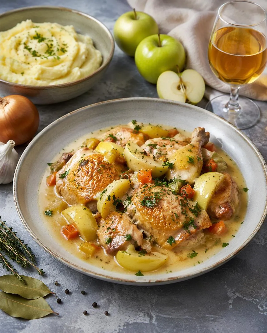 Poulet à la normande
