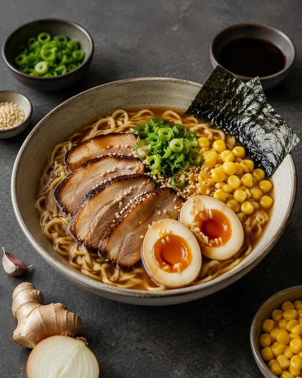 Ramen med miso och fläsk