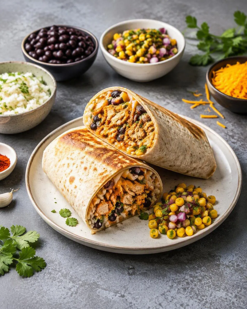 Chicken burrito