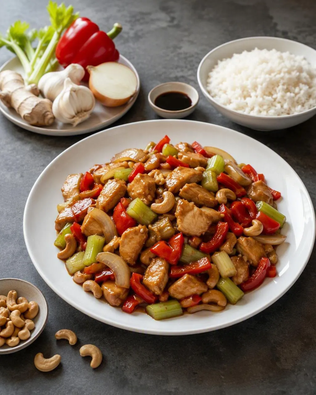 Kyckling med cashewnötter