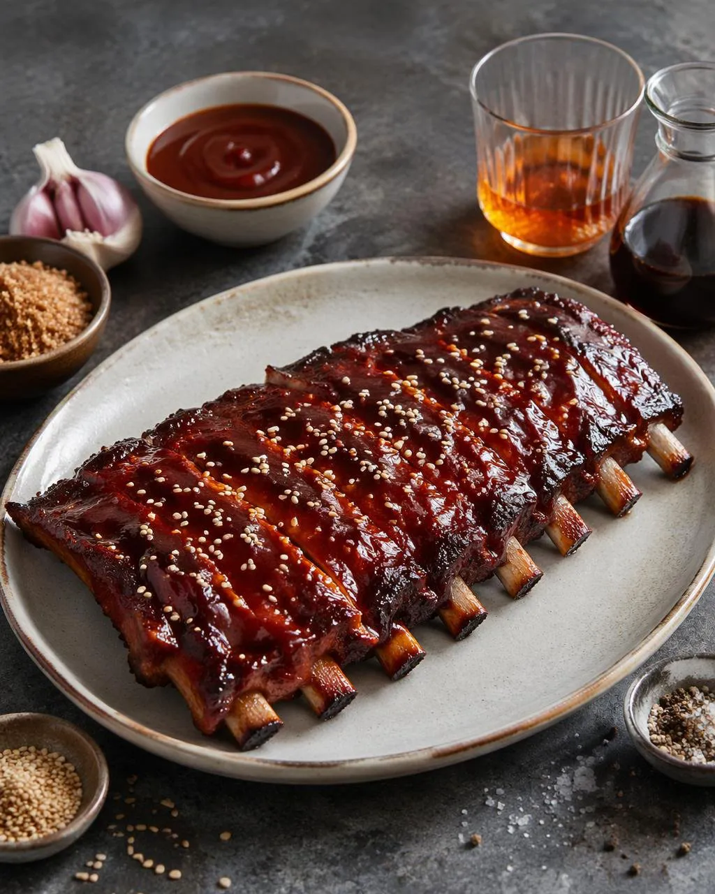 Baby back ribs med honungs-BBQ