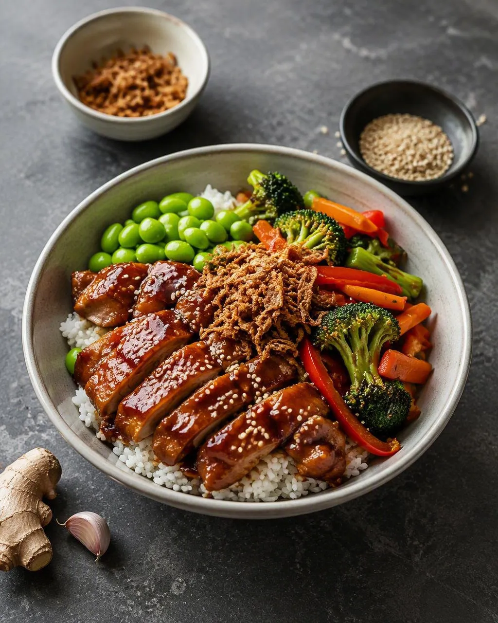 Bowl med teriyakikyckling