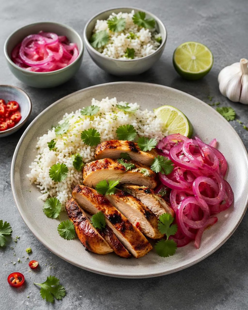 Kycklinglårfilé med chili och lime