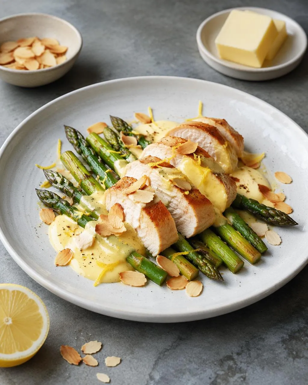 Kycklingfilé med sparris och hollandaise
